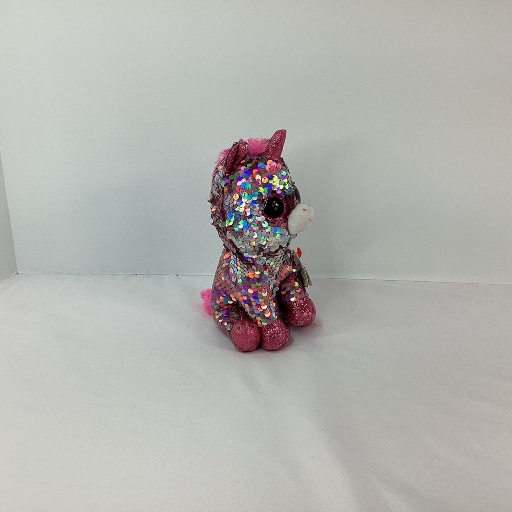 TY Flippables Sequin Plush Sparkle 6" Unicorn Flips Color Change Stuffed  Animal - Picture 3 of 14